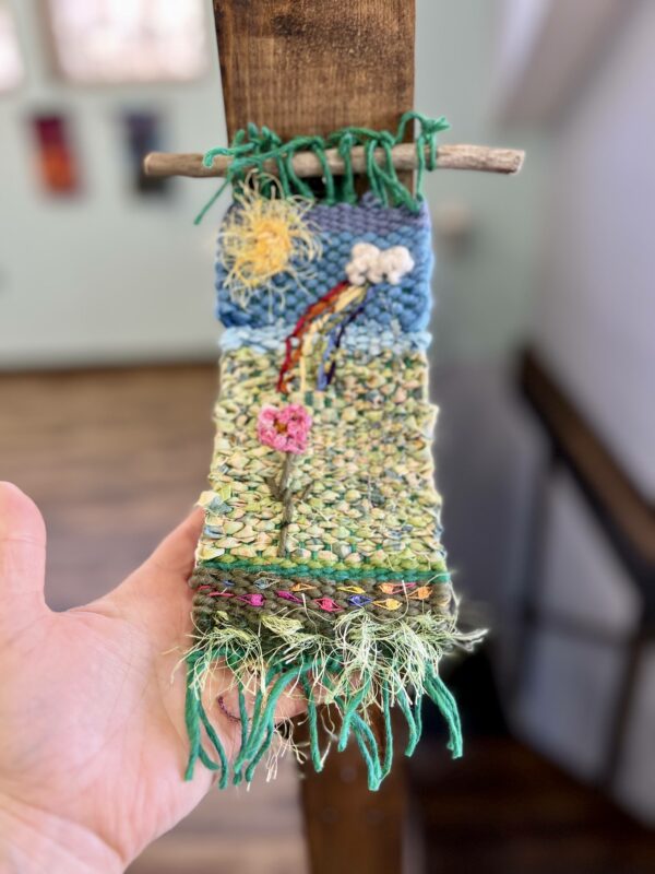 A Rainbow Flower tapestry - Image 4