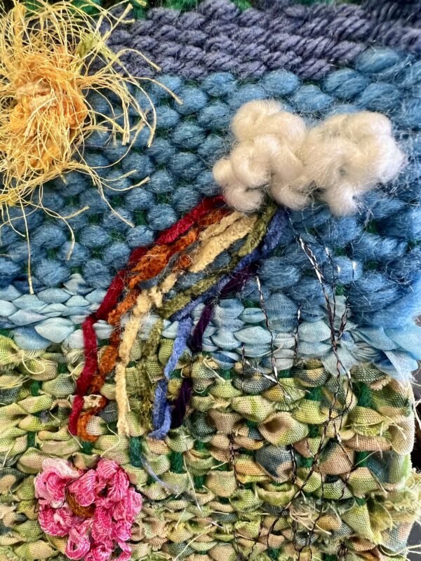 A Rainbow Flower tapestry - Image 2