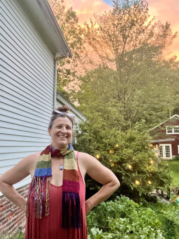 Boho Rainbow Scarf, sold
