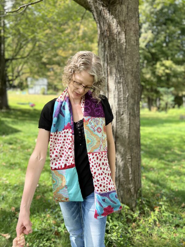 Boho Patchwork Scarf - Image 6