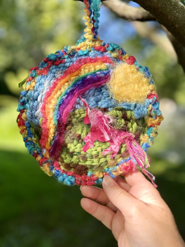 Unicorn Rainbow Circle Tapestry - Image 2