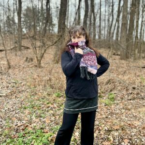 Boho Purple "Life is Art" Scarf, sold