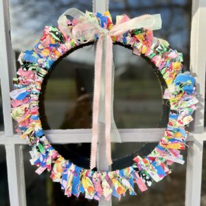 Upcycled Joy Wreath