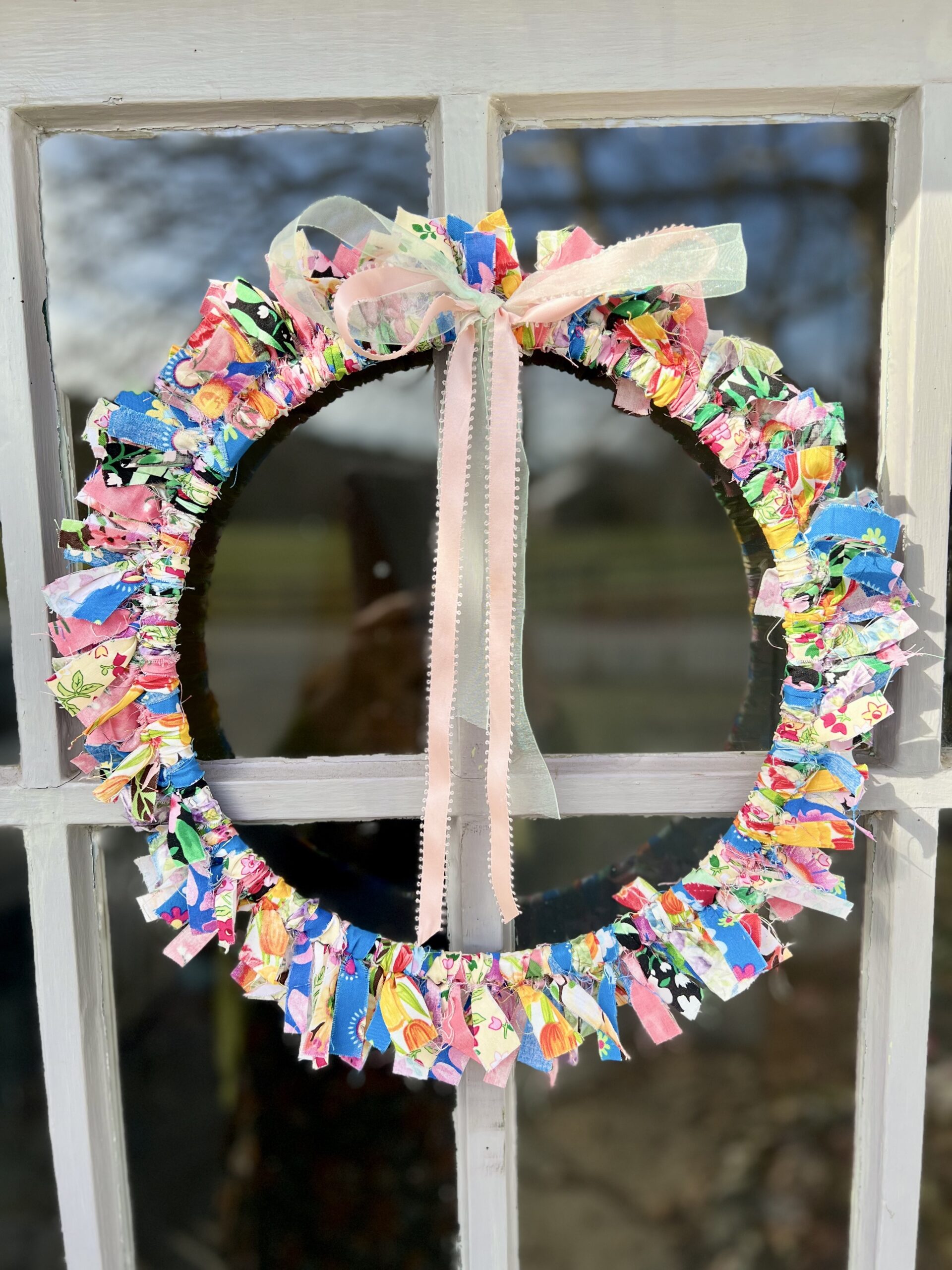 Upcycled Joy Wreath