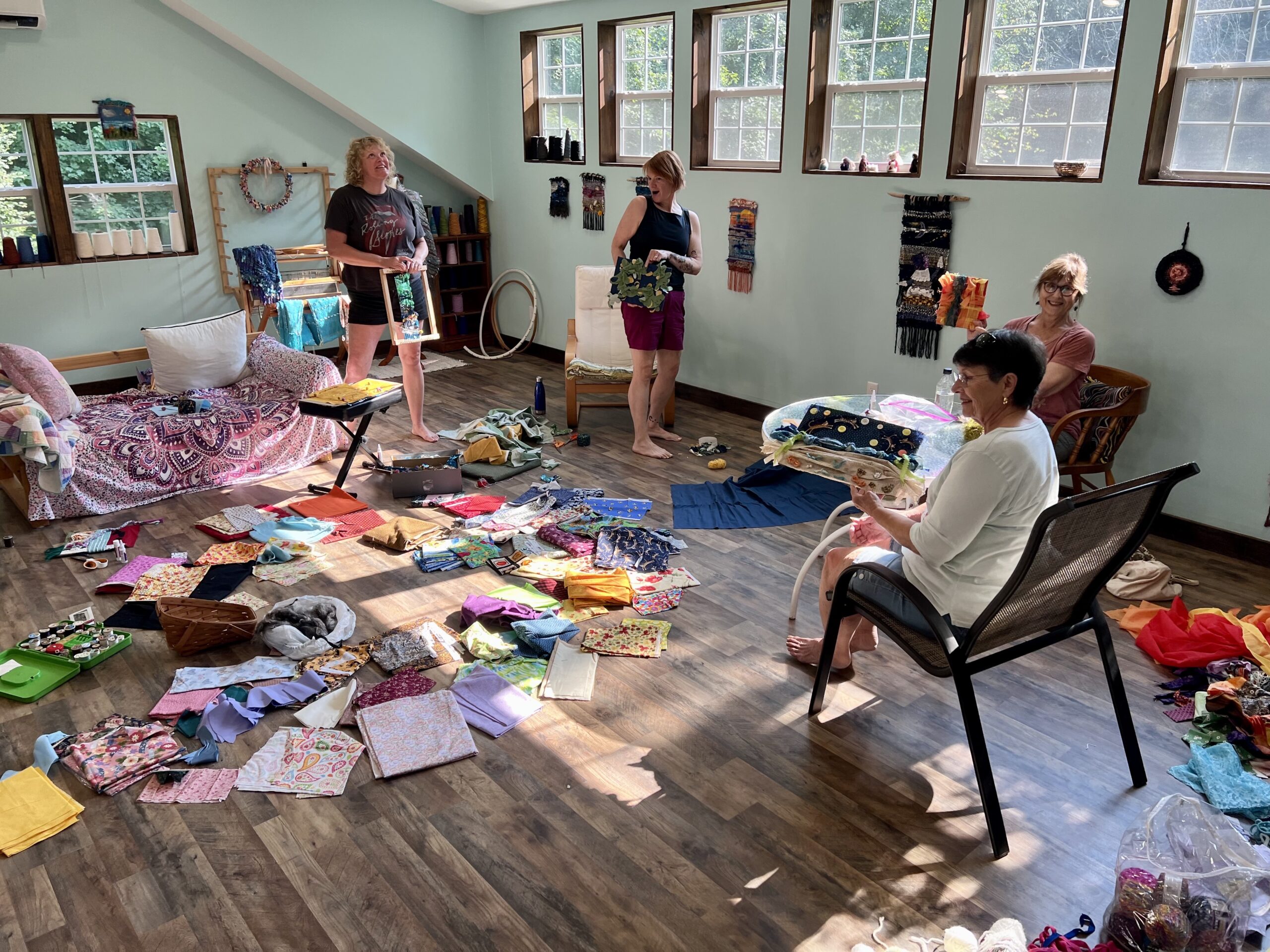 fabric collage workshop 1